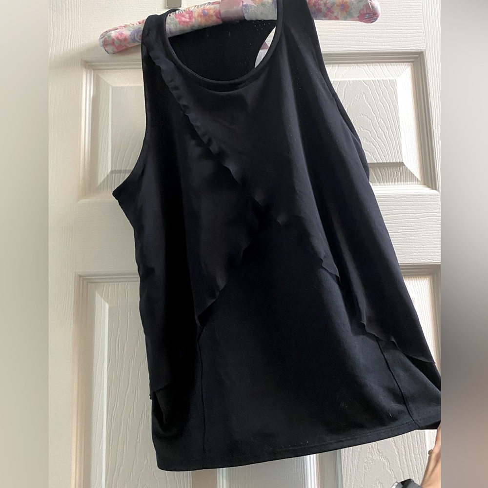 Oiselle layered flutter tank